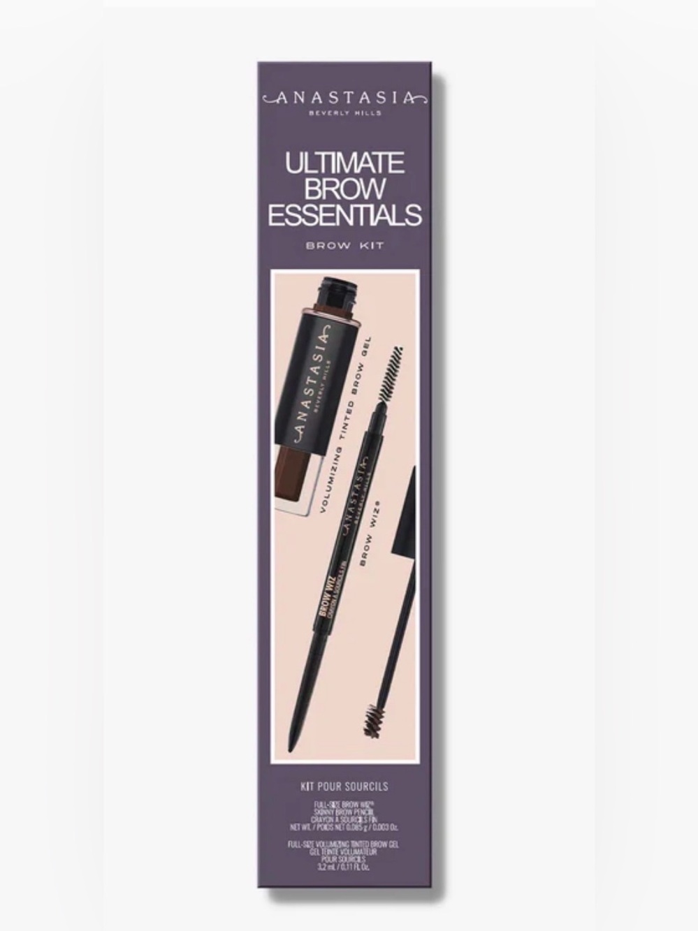 ANASTASIA BEVERLY HILLS Ultimate Brow Essentials Kit-Medium Brown NEW IN BOX